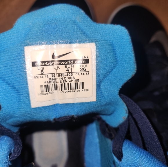 2012 Lunar Hyperdunk 2012+ | Black Blue Glow | Size M8 - Picture 7 of 9